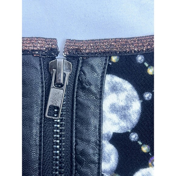 I. Madeline Y2K Fit n Flare Front Zip Dress S/M Girly Icon Quirky Flowy Colorful - Picture 11 of 11